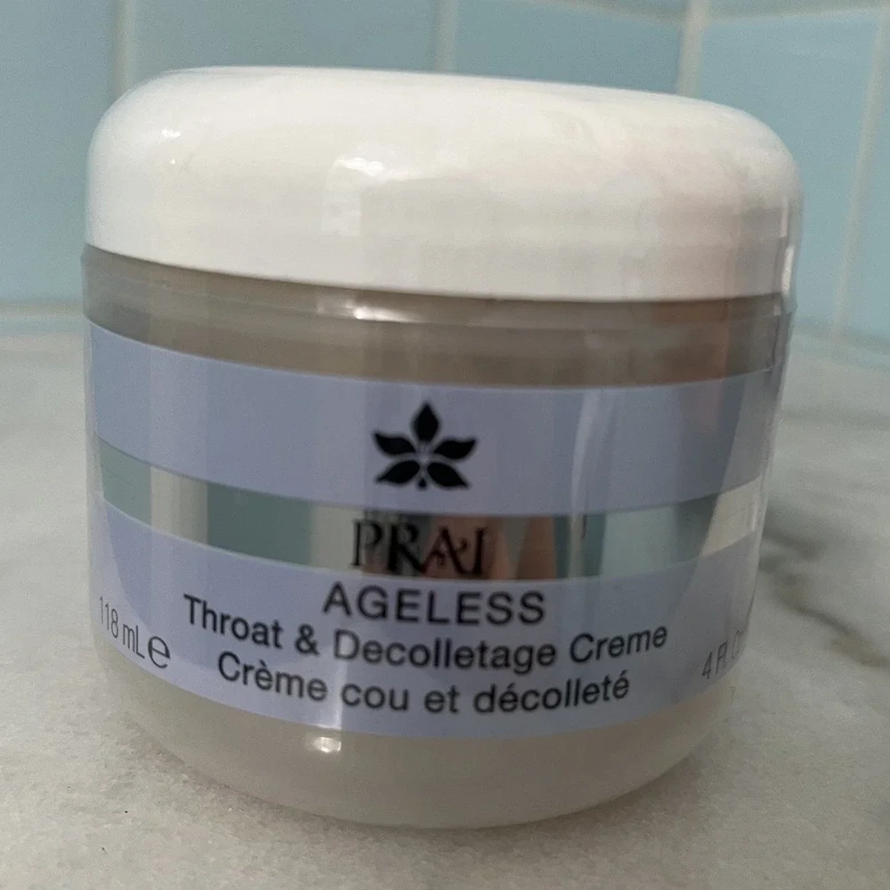 PRAI Ageless Skincare Set of 3‎ NOS Throat & Décolletage Cream + 2 Eye Creams